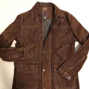 Leather timberland jacket